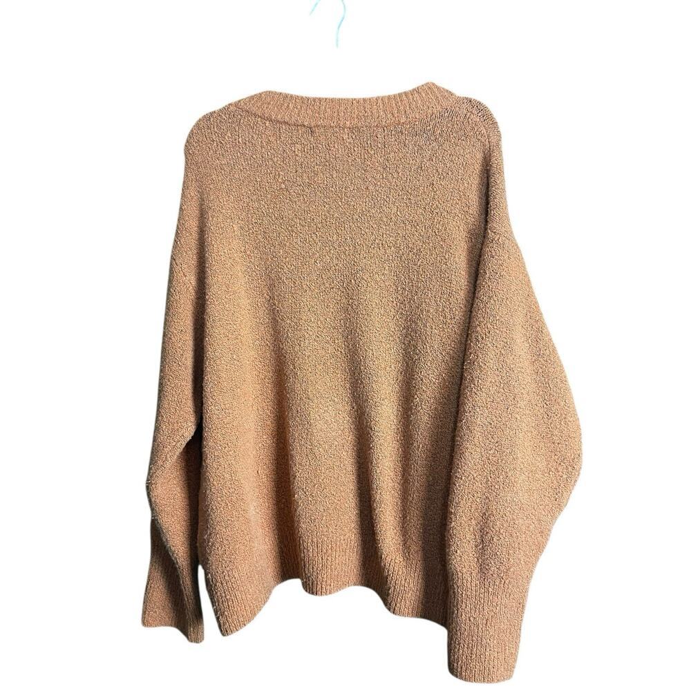 Ava & Viv Women Orange Long Raglan Sleeve Pullover Sweater Size XL - Picture 6 of 7